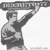 Decreto 77 Lyrics